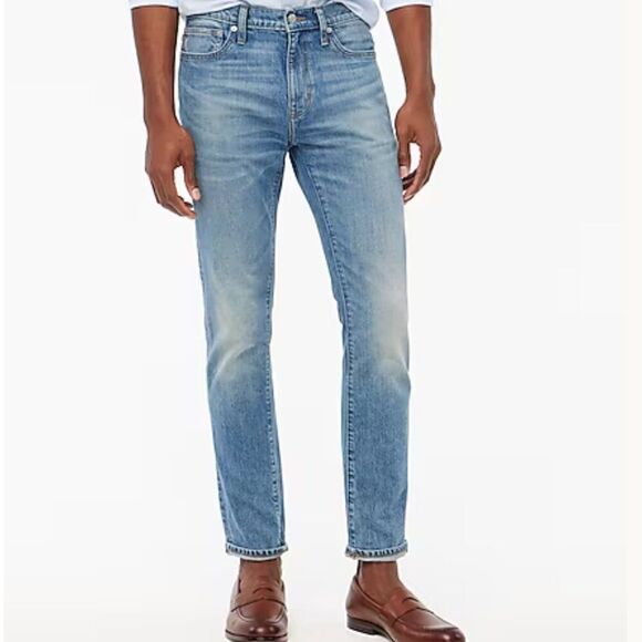 J. Crew Factory AZ868 Slim-fit jean in vintage flex Montauk Wash NWt size 35/32 - Picture 1 of 12